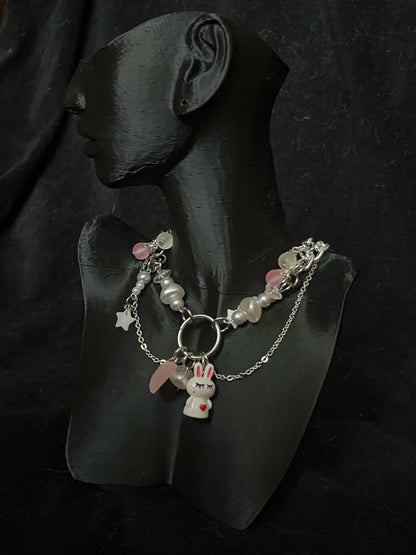 The Pink Bunny Choker