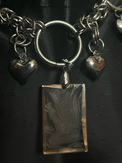 The Pink Peacock Choker