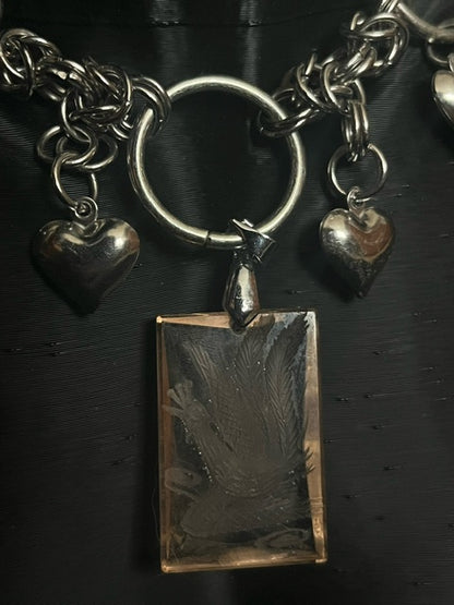 The Pink Peacock Choker