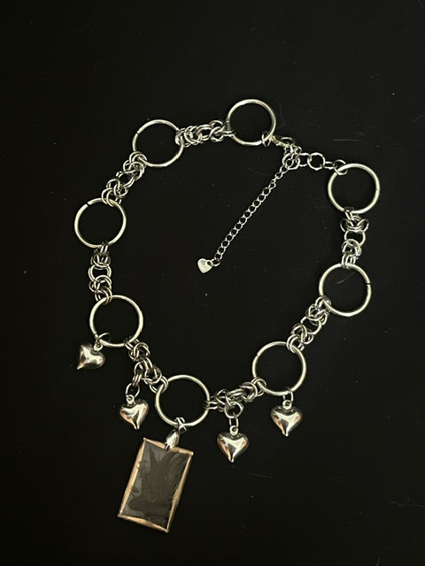 The Pink Peacock Choker